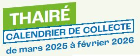 Nouveau calendrier de collecte des déchets - Thairé