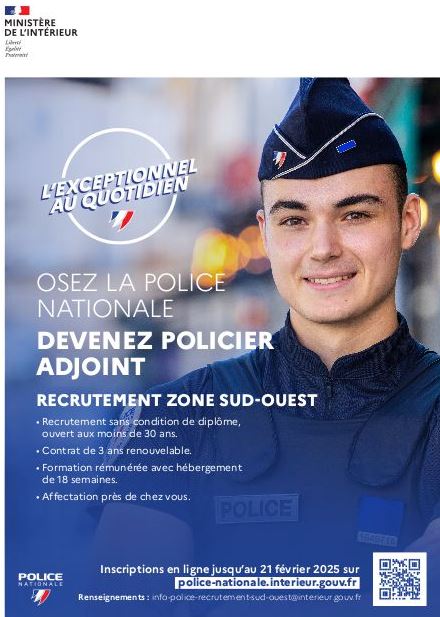 Recrutement Police Nationale